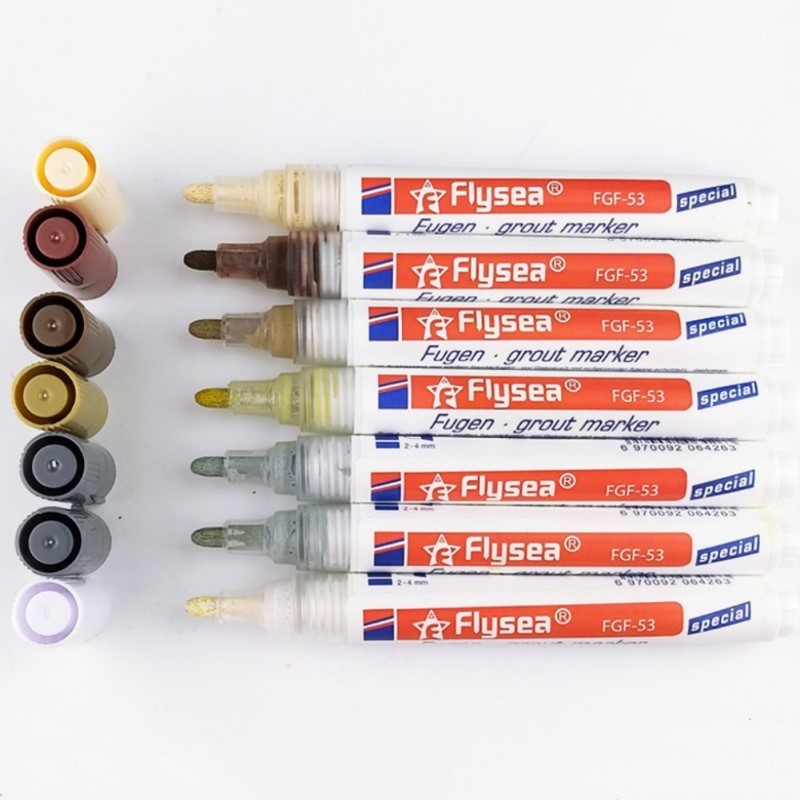 2 colors Tile White Mark Pen Gaps Repair Refill Grout Refres