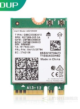 EDUP Intel Network Adapter AX210 Wifi 6E Card Bluetooth 5.2
