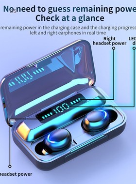 TWS Bluetooth Earphone V5.0 9D Stereo Wireless Headphones S