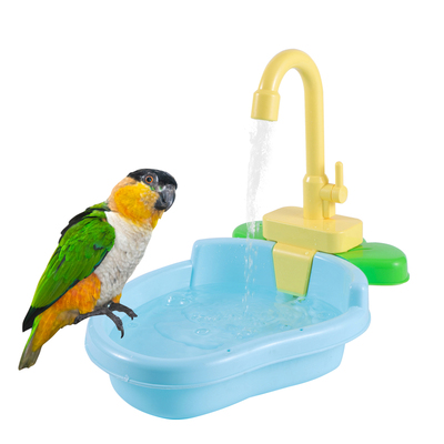 Parrot Perch Shower Pet Bird Bath Cage Basin Parrot Bath