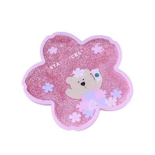 Cute Coasters Rabbit Romantic Cherry Blossom Season Ocean