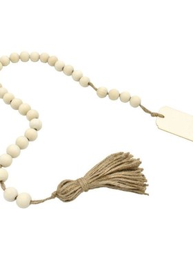 Wooden Bead String Kids Baby Bed Pendant Wall Room Decor Rus
