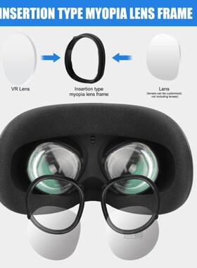For Oculus Quest 2 VR Magnetic Eyeglass Anti-Blue Lens Frame
