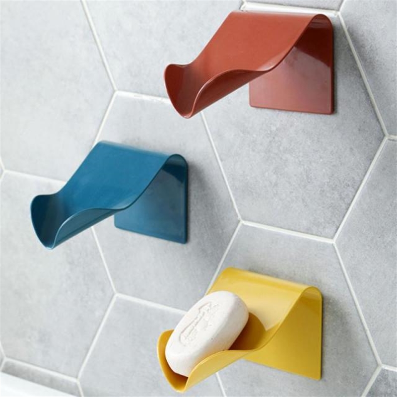1PC Soap Holder Bathroom Shower Soap Dish Shower Plates Plas