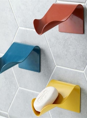 1PC Soap Holder Bathroom Shower Soap Dish Shower Plates Plas