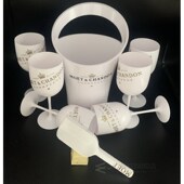 Plastic Ice Glass Champagne Scoop Party Bucket Flutes