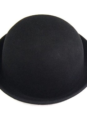 Bowler Hat Felt-Hat Riding-Hat Chaplin Black Melon 1piece