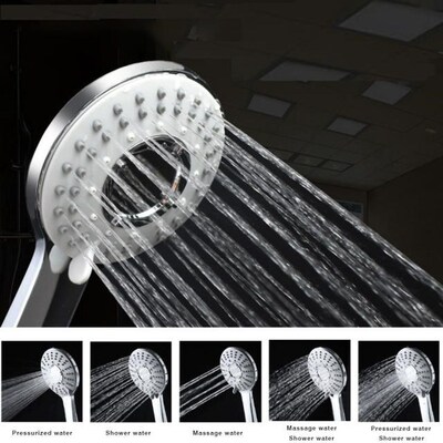 Adjustable Rain Shower Head ABS Plastic Water Saving Showerh