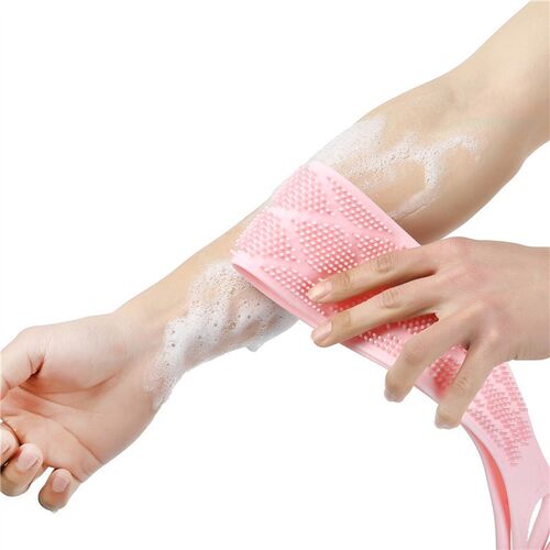 Bath Towel Wash Scrub Brushes Rubbing Back Body Silicone Mas