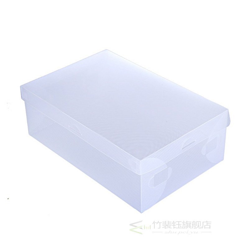 1pcs Transparent Shoes Storage Box Foldable Plastic Shoe Sto
