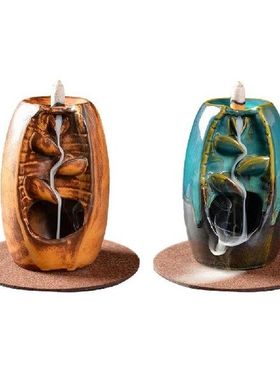 Ceramic Backflow Incense Holder Waterfall Incense Burner