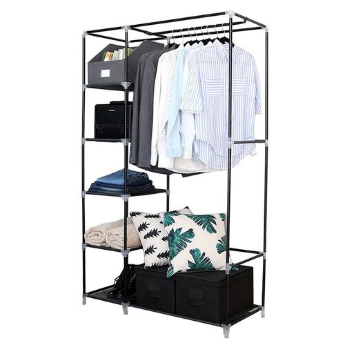 Wardrobe Closet Shelves Non-Woven-Fabric with 64-