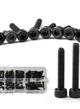 ZENHOSIT 120PCS Black Cylinder Head Bolts Hexagon Socket Bol