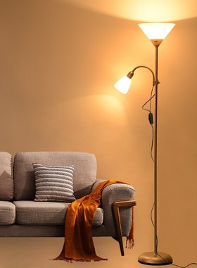 Creative Nordic design simple study double head floor lamp a