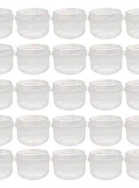 50 Sets Transparent Pudding Cups With Lid Kitchen Baking