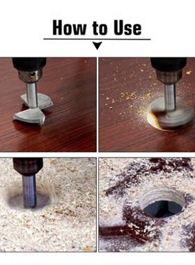 23mm Tungsten Steel Hard Alloy Wood Drill Bits Woodworking H