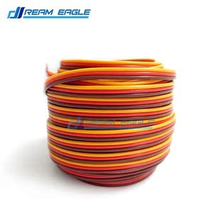 Wholesale 100M 26AWG 3P JR Futaba servo extension cable wire