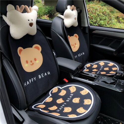 Car headrest neck guard inside a vehicle seat back cushion