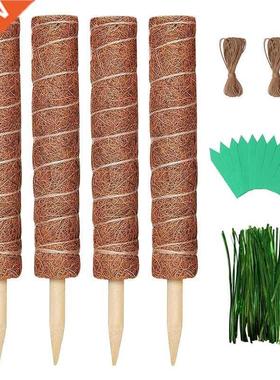 Moss Pole For Climbing Plant 4 Pack 15.7 Inch Coco Coir Pole