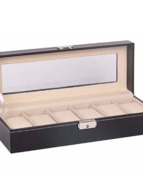 2/6 Slots Portable Slots Watch Display Box Storage