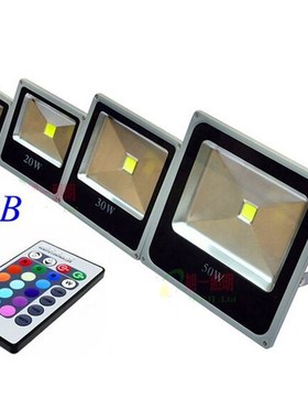 Floodlights Led Lamp RGB 10W 20W 30W 50W flood light with Re