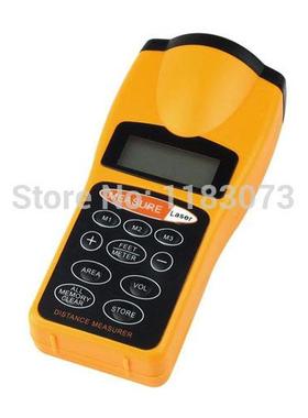 Handheld Ultrasonic Tape Measure Distance Meter Laser Pointe