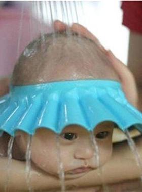 1pc Baby Wash Hair Safe Shampoo Shower Protective Cap
