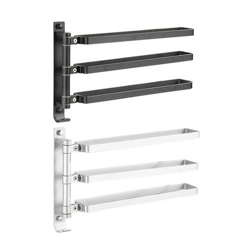 F1CD Multi layer Towel Bar Bathroom Foldable Towel Rack Wate