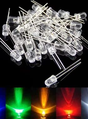 1000 Pcs 5MM Round Water Clear LED Light Diodes Electronic K