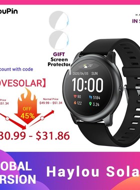 youpin Haylou Solar LS05 Smart Watch Sport Metal Round Case
