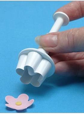 4Pcs/lot Plum Blossom Plunger Fondant Molds Cookie Cutter Se