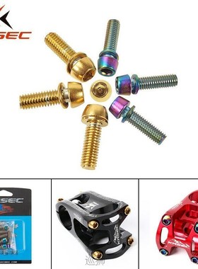 Titanium Stem Screw M5/M6 MTB Bike Titanium Plated Road Moun