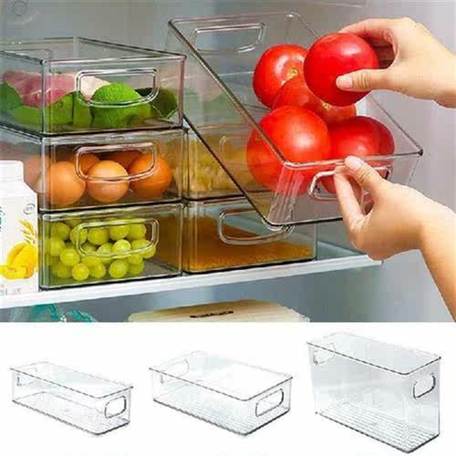 Stackable Fridge Food Storage Box S/M/L Sizes Refrigerator