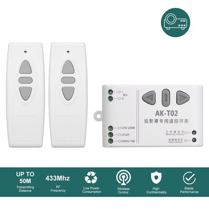 433Mhz AC 220V Motor Remote Controller Wireless Remote Cont