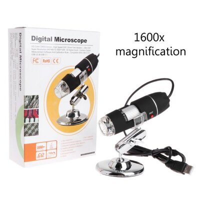 1600X 2MP Zoom Microscope 8 LED USB Digital Handheld Magnifi