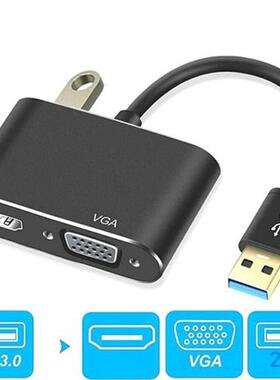 USB 3.0 To HDMI-compatible VGA Compliant 4K High Definition