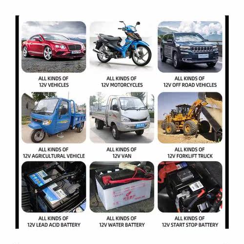 Portable 12V7 segment multi-battery lead-acid battery charge