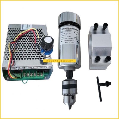 Air cooled 0.3 kw DC48V12000RPM CNC spindleMotor Kit drill s