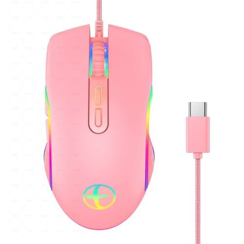 Wired Computer Mice With Type-C 3200DPI for PC Office&Ho