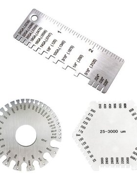Wire Gauge Sheet Thickness Ruler Diameter Welding Gage Hexag
