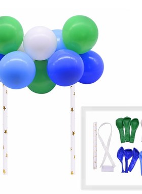 1Set 5inch Balloon Cake Topper  Balloon Dessert Top Flags fo