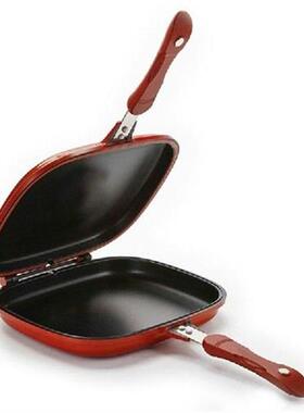 28cm Pan Double Sided BBQ Frying Pan Cookware Stainless