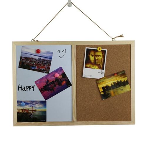 Message Cork Board Wood Frame Whiteboard Drawing Boards Comb
