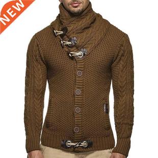 Man Sweaters Sreetwear Clothes Turtleneck Sweater Men L XL L