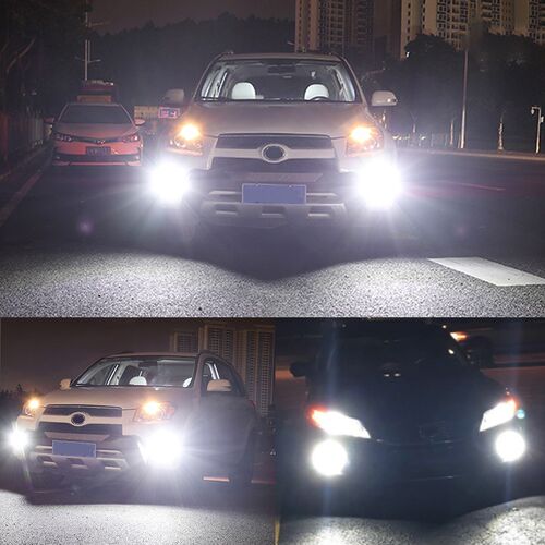 Car H7 H8 9006 Laser Headlight Bulb Lens Light Auto LED Proj