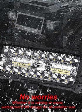 Tri-Row Led Bar Lights Driving Light Offroad Spot Flood Comb