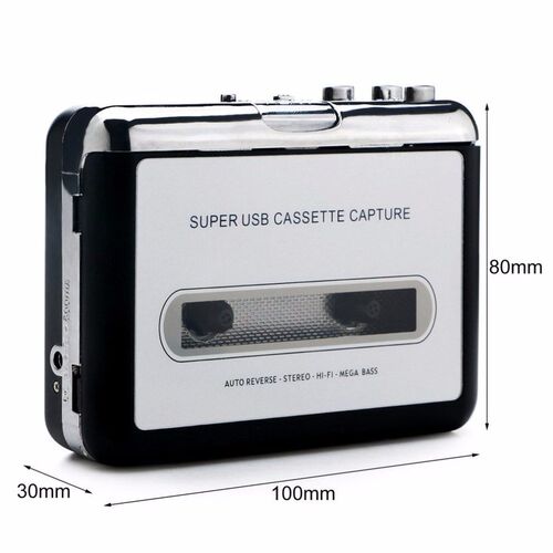 LESHP Tape Cassette Convert To MP3 Player Converter To USB A