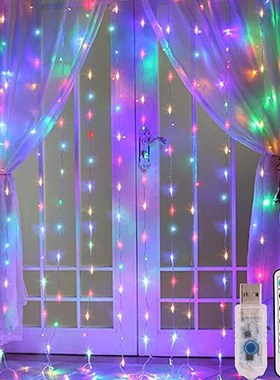 Curtain Garland-Lights Wedding-Decor Christmas Party Garden