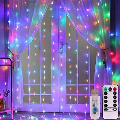 Curtain Garland-Lights Wedding-Decor Christmas Party Garden