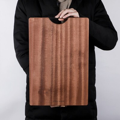 Musowood Ebony Wood Cutting Board Solid Natural Chopping Boa